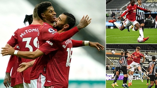 Newcastle 1-4 MU: Bùng nổ cuối trận, Quỷ đỏ thắng ngược tưng bừng