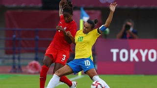 Trực tiếp bóng đá VTV5 VTV6: Nữ Canada vs Brazil, Olympic 2021 (15h hôm nay)