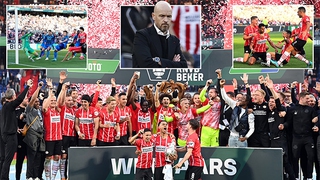 Erik Ten Hag vẫn thể hiện cá tính, dù Ajax mất Cúp Hà Lan