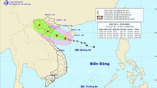 Bão số 2 vào Vịnh Bắc Bộ, gió giật cấp 10, mưa to từ Thanh Hoá đến Huế