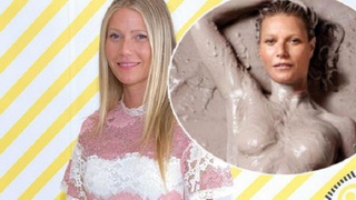 Gwyneth Paltrow khác lạ khi khỏa thân với bùn trên bìa tạp chí