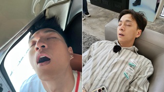 Lê Dương Bảo Lâm khiến fan cười 'té ghế' với loạt ảnh 'dìm' đồng nghiệp khi ngủ