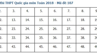 Giải đề thi toán 2018 mã đề 107