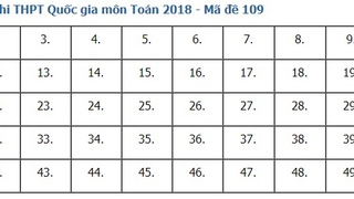 Giải đề thi toán 2018 mã đề 109