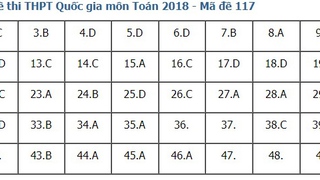 Giải đề thi toán 2018 mã đề 117