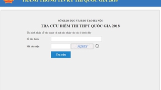 Hướng dẫn tra cứu điểm thi THPT quốc gia 2018 Hà Nội, TPHCM và toàn quốc