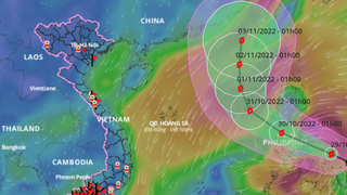 Hướng di chuyển của bão số 7 còn nhiều biến động