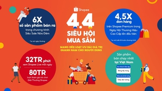 Shopee 4.4 Siêu Hội Mua Sắm: Tăng 6 lần số sản phẩm bán ra chỉ trong 2 giờ Siêu Sale Nửa Đêm so với ngày thường