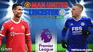 Soi kèo nhà cái MU vs Leicester. Nhận định, dự đoán bóng đá Anh (23h30, 2/4)