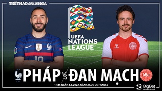 Nhận định bóng đá nhà cái Pháp vs Đan Mạch. Nhận định, dự đoán bóng đá Nations League (1h45, 4/6)
