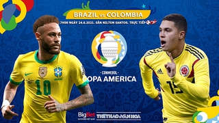 Kèo nhà cái. Soi kèo Brazil vs Colombia. BĐTV trực tiếp Copa America 2021