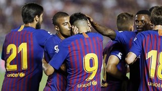 Video clip highlights bàn thắng trận Barcelona 2-4 Roma: Thua ngược trên đất Mỹ