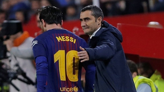 HLV Ernesto Valverde: 'Barcelona sẽ không mạo hiểm với Leo Messi'