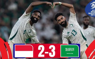 Kết quả bóng đá vòng loại World Cup 2026 khu vực châu Á: Indonesia thua sát nút Saudi Arabia