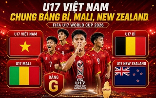 Kết quả bốc thăm chia bảng U17 World Cup 2026: Việt Nam chung bảng Bỉ, Mali và New Zealand