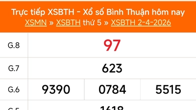 XSBTH 2/4 - Kết quả xổ số Bình Thuận hôm nay 2/4/2026 - Trực tiếp XSBTH ngày 2 tháng 4