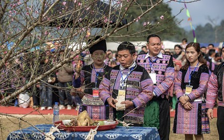 Rộn ràng hội Gầu Tào của đồng bào Mông ở Pà Cò