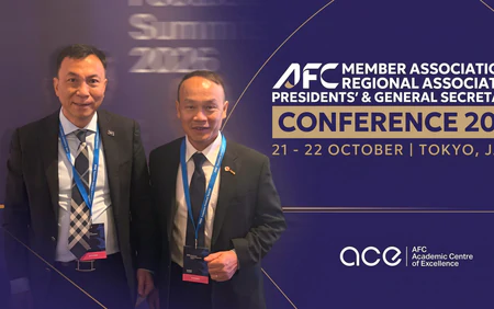 Lãnh đạo VFF dự hội nghị AFC tại Nhật Bản giữa những lo ngại việc Asian Cup bị hoãn