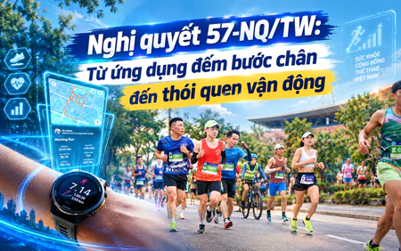 Nghị quyết 57-NQ/TW: Từ ứng dụng đếm bước chân đến thói quen vận động