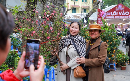 Rực rỡ sắc Xuân giữa lòng phố cổ