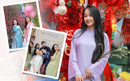 Rộn ràng với trào lưu xuống phố chụp ảnh áo dài đón Tết 2026 