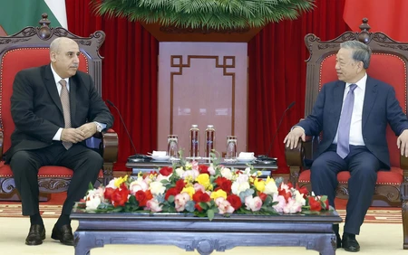 Tổng Bí thư Tô Lâm tiếp Chủ tịch Hạ viện Jordan