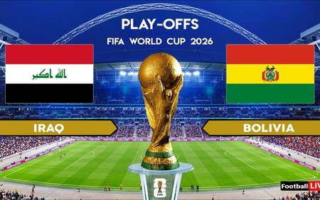 Lịch thi đấu bóng đá hôm nay 1/4: Trực tiếp Irag tranh vé World Cup với đại diện Nam Mỹ
