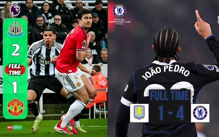 Ngoại hạng Anh đêm qua: MU thua trận đầu tiên dưới thời Carrick, Chelsea 'bắn sập' Villa Park