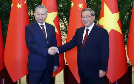 Tổng Bí thư, Chủ tịch nước Tô Lâm hội kiến Thủ tướng Trung Quốc Lý Cường