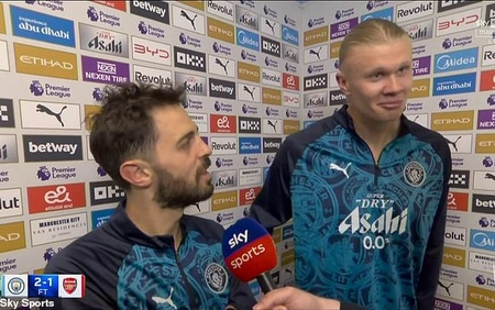 Kênh truyền hình nổi tiếng thế giới xin lỗi khi Haaland 'nói tục' trên sóng trực tiếp