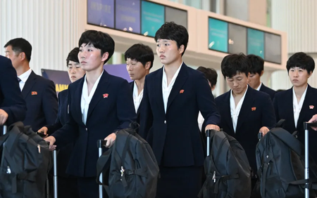 Lần đầu tiên sau hơn 7 năm, đội bóng nữ Triều Tiên đặt chân tới Hàn Quốc
