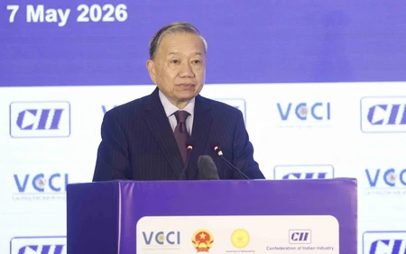 Tổng Bí thư, Chủ tịch nước Tô Lâm phát biểu khai mạc tại Diễn đàn Hợp tác Thương mại - Đầu tư - Du lịch Việt Nam - Ấn Độ