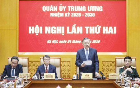 Tổng Bí thư, Chủ tịch nước Tô Lâm chủ trì Hội nghị Quân ủy Trung ương nhiệm kỳ 2025 - 2030 lần thứ hai