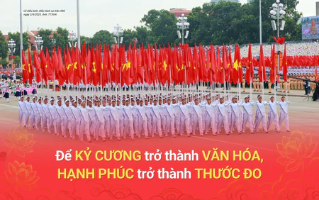 Để kỷ cương trở thành văn hóa, hạnh phúc trở thành thước đo