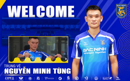 CLB Bắc Ninh chiêu mộ Minh Tùng, nâng số tân binh lên 13