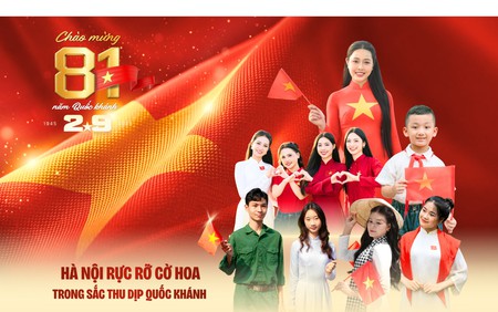 Hà Nội rực rỡ cờ hoa trong sắc Thu dịp Quốc khánh 