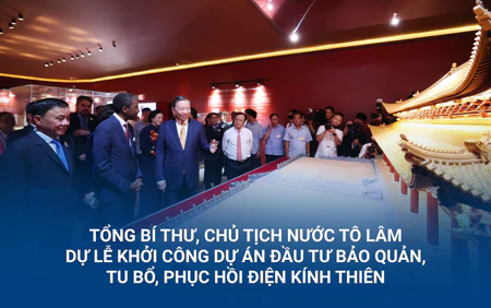 Tổng Bí thư, Chủ tịch nước Tô Lâm dự Lễ khởi công Dự án đầu tư bảo quản, tu bổ, phục hồi Điện Kính Thiên