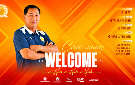 HLV Hứa Hiền Vinh chính thức dẫn dắt Quy Nhơn United
