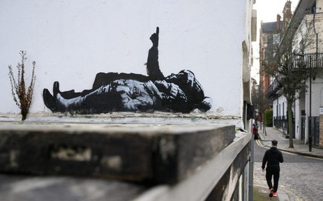 Bức tranh tường kỳ lạ của Banksy "sưởi ấm" mùa Giáng sinh