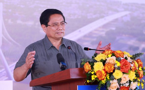 Thủ tướng Phạm Minh Chính phát lệnh khởi công xây dựng cầu Tứ Liên, Hà Nội