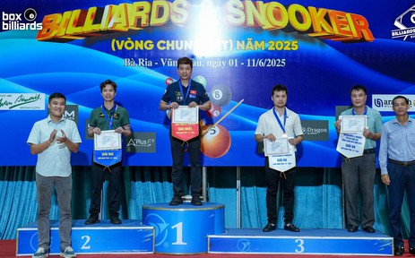 Dàn sao Dương Quốc Hoàng, Thanh Tự giúp TP.HCM vô địch Giải Billiards & Snooker 2025