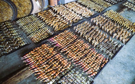 Làng nướng cá biển truyền thống ở Diễn Châu "đỏ lửa" dịp cận Tết