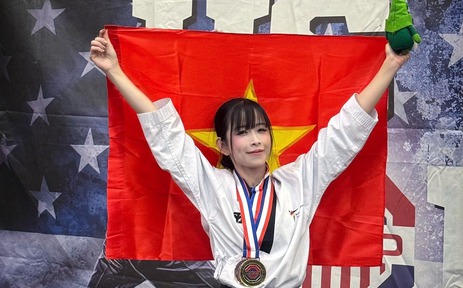 Hoa khôi làng võ Việt Nam giành HCV taekwondo tại Mỹ