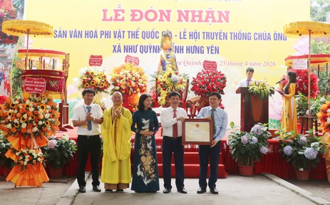 Công nhận Lễ hội truyền thống Chùa Ông là Di sản văn hóa phi vật thể quốc gia