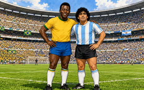 Thơ World Cup: Vua bóng đá Pele và Maradona
