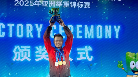 Lại Gia Thành tiếp tục là hy vọng vàng của cử tạ Việt Nam tại SEA Games 2025