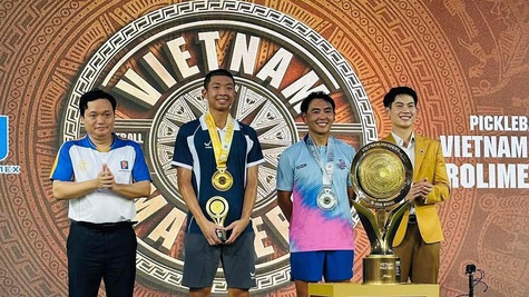 Quang Dương giành cú đúp vô địch ở giải đấu được ví như 'Grand Slam của pickleball Việt Nam'