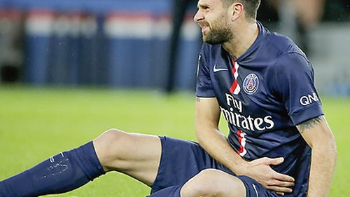 David Luiz và Thiago Motta có thể nghỉ trận gặp Barca, PSG lo sốt vó