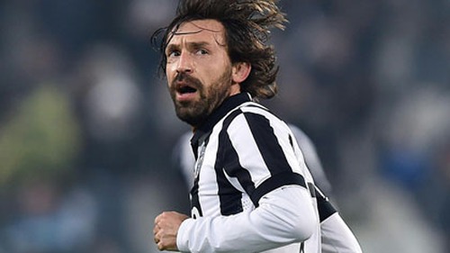 THỐNG KÊ: Lão tướng 35 tuổi Andrea Pirlo di chuyển gần 12 km, kém mỗi Arturo Vidal