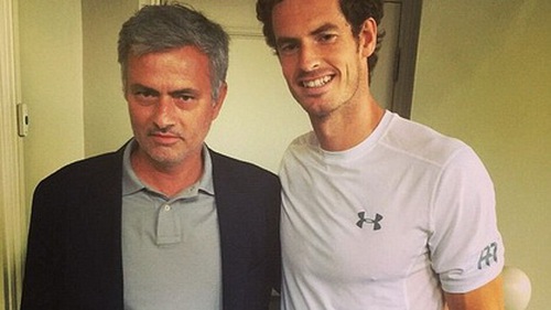 Mourinho đi cổ vũ... Murray